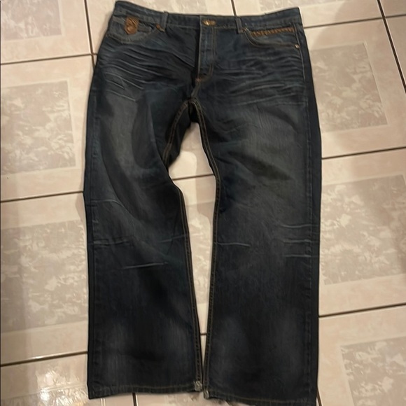 Dark Blue Relaxed Fit X-RAY Jeans - Picture 1 of 5